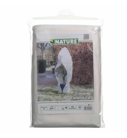 Nature Couverture d'hiver avec fermeture éclair 70 g/m² Blanc 2,5x2x2m