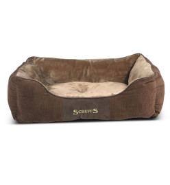 Scruffs & Tramps Lit pour animaux Chester Taille L 75x60cm Marron 1167