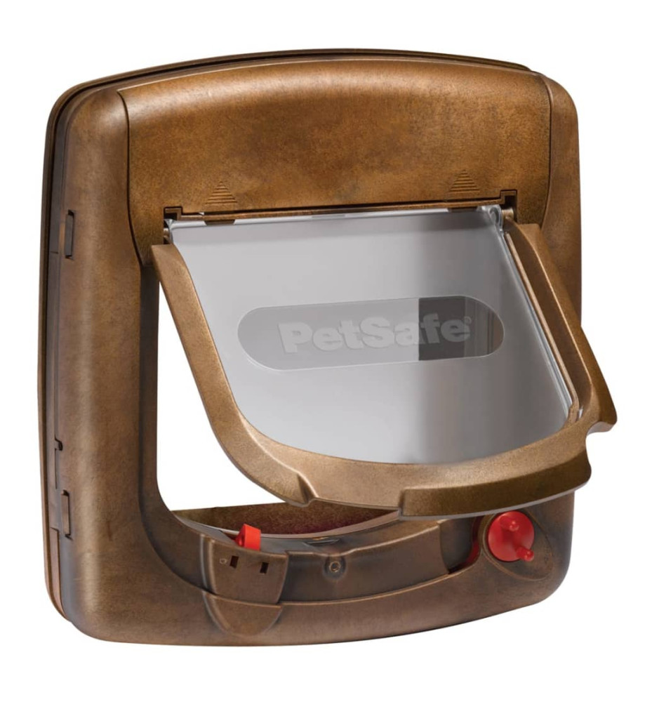 PetSafe Chatière magnétique 4 voies Deluxe 420 Marron 5006