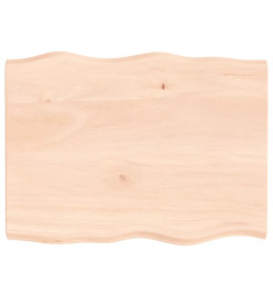 Dessus de table bois chêne massif non traité bordure assortie