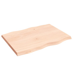 Dessus de table bois chêne massif non traité bordure assortie