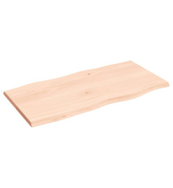 Dessus de table bois chêne massif non traité bordure assortie