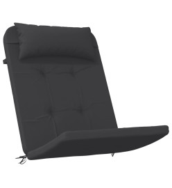 Coussins de chaise adirondack lot de 2 noir tissu oxford