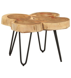 Table basse 36 cm 4 troncs bois d'acacia massif