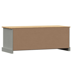 Meuble TV VIGO gris 106x40x40 cm bois massif de pin