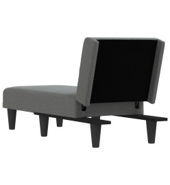 Chaise longue gris foncé tissu