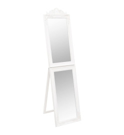 Miroir sur pied Blanc 45x180 cm