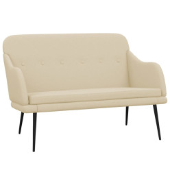 Banc Crème 110x76x80 cm Tissu