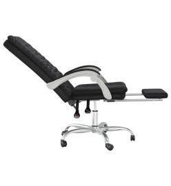 Fauteuil inclinable de bureau Noir Similicuir