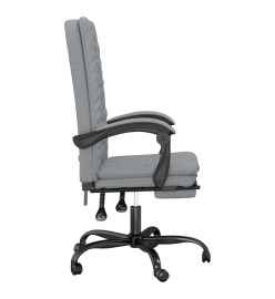 Fauteuil inclinable de bureau Gris clair Tissu