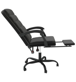 Fauteuil inclinable de bureau Noir Velours