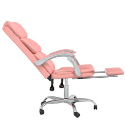 Fauteuil inclinable de bureau Rose Similicuir