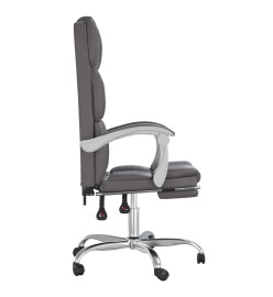 Fauteuil inclinable de bureau Gris Similicuir