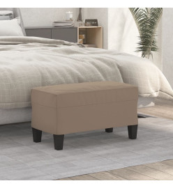 Banc Taupe 70x35x41 cm Tissu microfibre