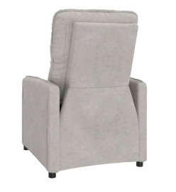 Fauteuil inclinable Gris clair Tissu microfibre