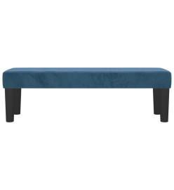 Banc Bleu foncé 100x30x30 cm Velours