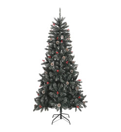 Sapin de Noël artificiel avec support Vert 240 cm PVC