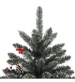 Sapin de Noël artificiel avec support Vert 240 cm PVC