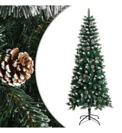 Sapin de Noël artificiel avec support Vert 180 cm PVC