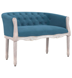 Banc Bleu 98x56x69 cm Velours