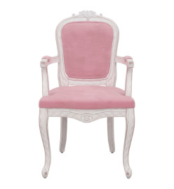 Chaises à manger 2 pcs rose 62x59,5x100,5 cm velours