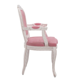 Chaises à manger 2 pcs rose 62x59,5x100,5 cm velours