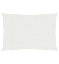 Voile d'ombrage 160 g/m² Blanc 2,5x3 m PEHD