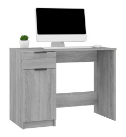 Bureau Sonoma gris 100x50x75 cm Bois d'ingénierie