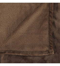 Couverture marron cacao 150x200 cm polyester