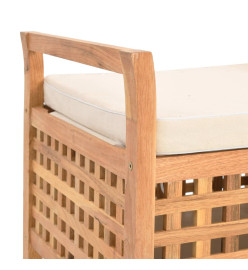 Banc de rangement 93x49x49 cm Bois de noyer massif