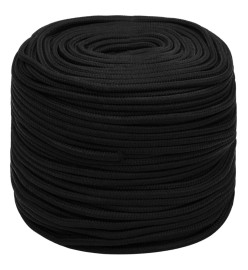 Corde de travail Noir 10 mm 50 m Polyester