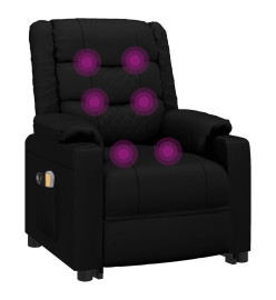 Fauteuil de massage Noir Similicuir