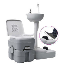 Ensemble de toilette support de lavage des mains réservoir eau