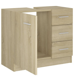 Armoire d'évier Chêne sonoma 63x30x54 cm Aggloméré