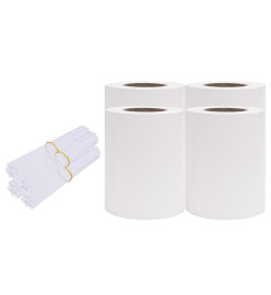 Écrans d'intimité de jardin 4 pcs PVC 35x0,19 m Blanc