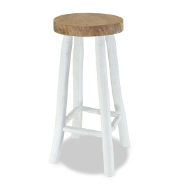 Tabouret de bar Bois de teck massif