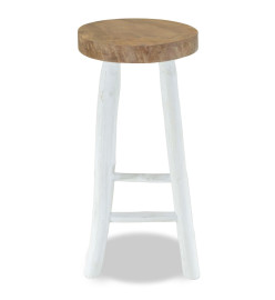 Tabouret de bar Bois de teck massif