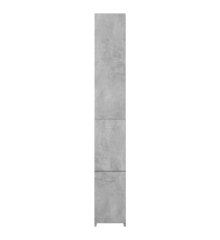 Armoire de bain gris béton 25x26,5x170 cm bois d'ingénierie