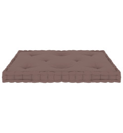 Coussin de plancher de palette Taupe 73x40x7 cm Coton