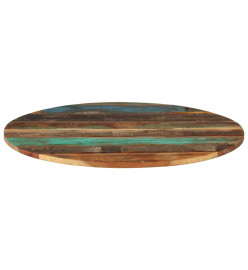 Dessus de table rond 80 cm 15-16 mm Bois de récupération