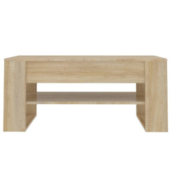 Table basse Chêne sonoma 102x55x45 cm Bois d'ingénierie