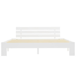 Cadre de lit Blanc Bois de pin massif 180 x 200 cm