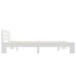 Cadre de lit Blanc Bois de pin massif 180 x 200 cm