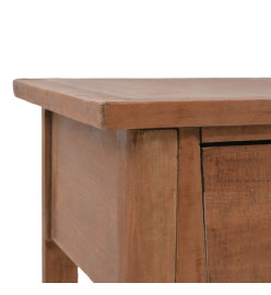 Table console bois de sapin massif 126 x 40 x 77,5 cm Marron