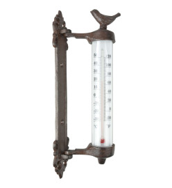 Esschert Design Thermomètre mural Fonte Marron BR20