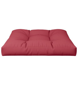 Coussin de palette rouge bordeaux 70x70x12 cm tissu