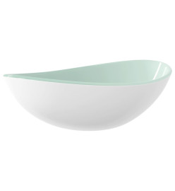 Lavabo Verre trempé 54,5x35x15,5 cm Blanc