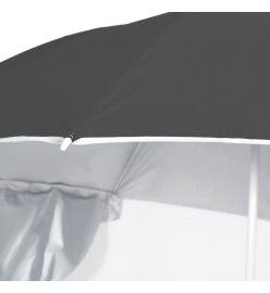 Parasol de plage avec parois latérales Anthracite 215 cm