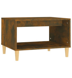 Table basse Chêne fumé 60x50x40 cm Bois d'ingénierie