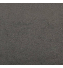 Tête de lit avec oreilles Gris foncé 83x16x78/88 cm Velours